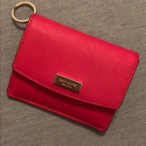 Kate Spade red leather wallet